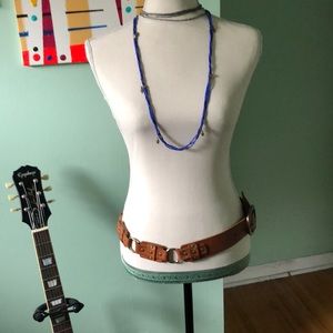 Brown leather belt lucky brand